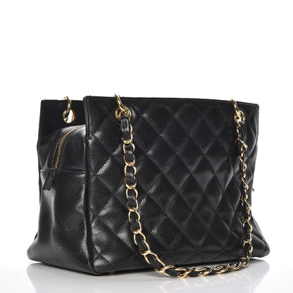 Chanel Caviar Quilted Petit Timeless Tote PTT Black 3 of 9