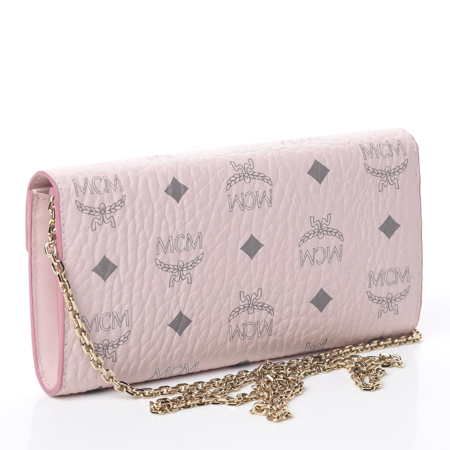 MCM Visetos Large Patricia Wallet On Chain Soft Pink 2 of 5