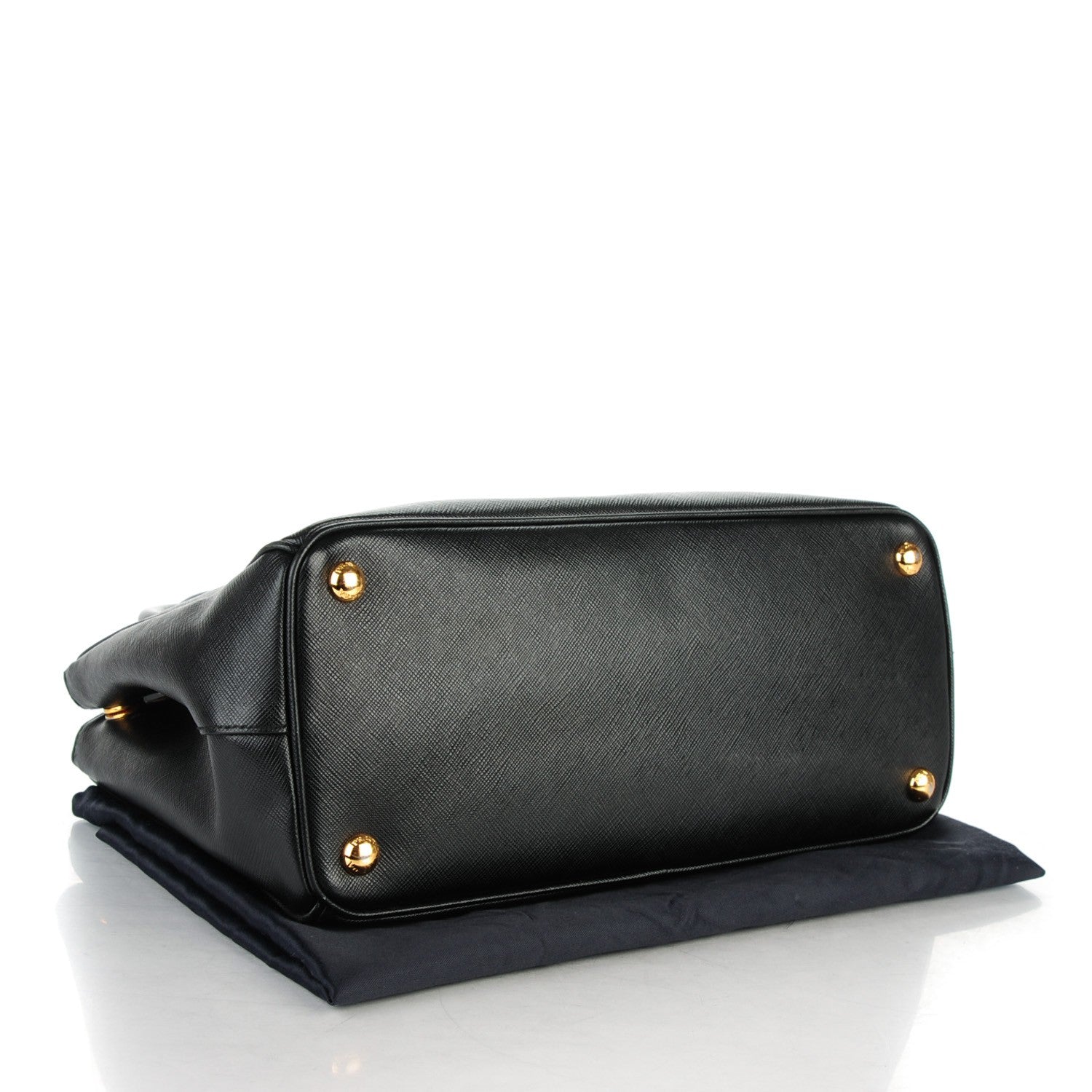 Prada Saffiano Small Galleria Double Zip Tote Black 4 of 8