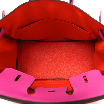 Hermes Taurillon Novillo Birkin 25 Magnolia Capucine 5 of 11
