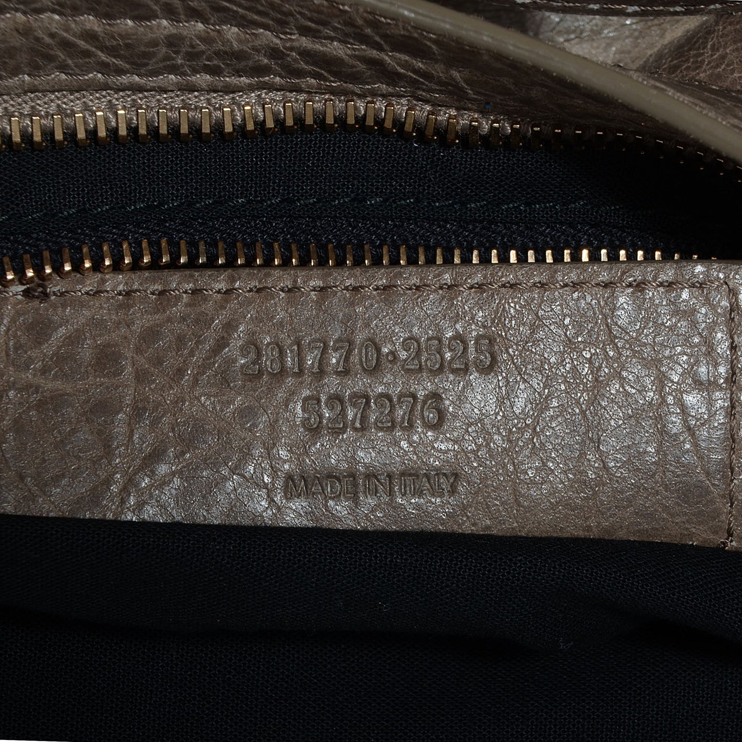 Agneau Giant 12 Rose Gold Hardware City Gris Poivre