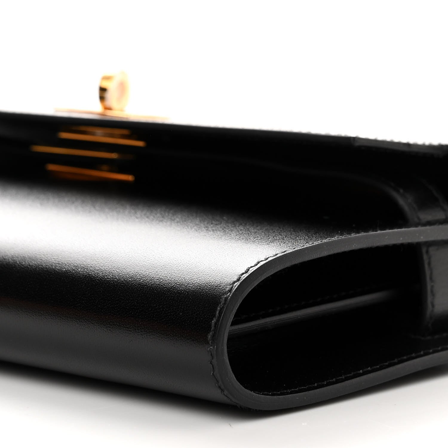 Hermes Box Kelly Wallet To Go Rock Black 9 of 10