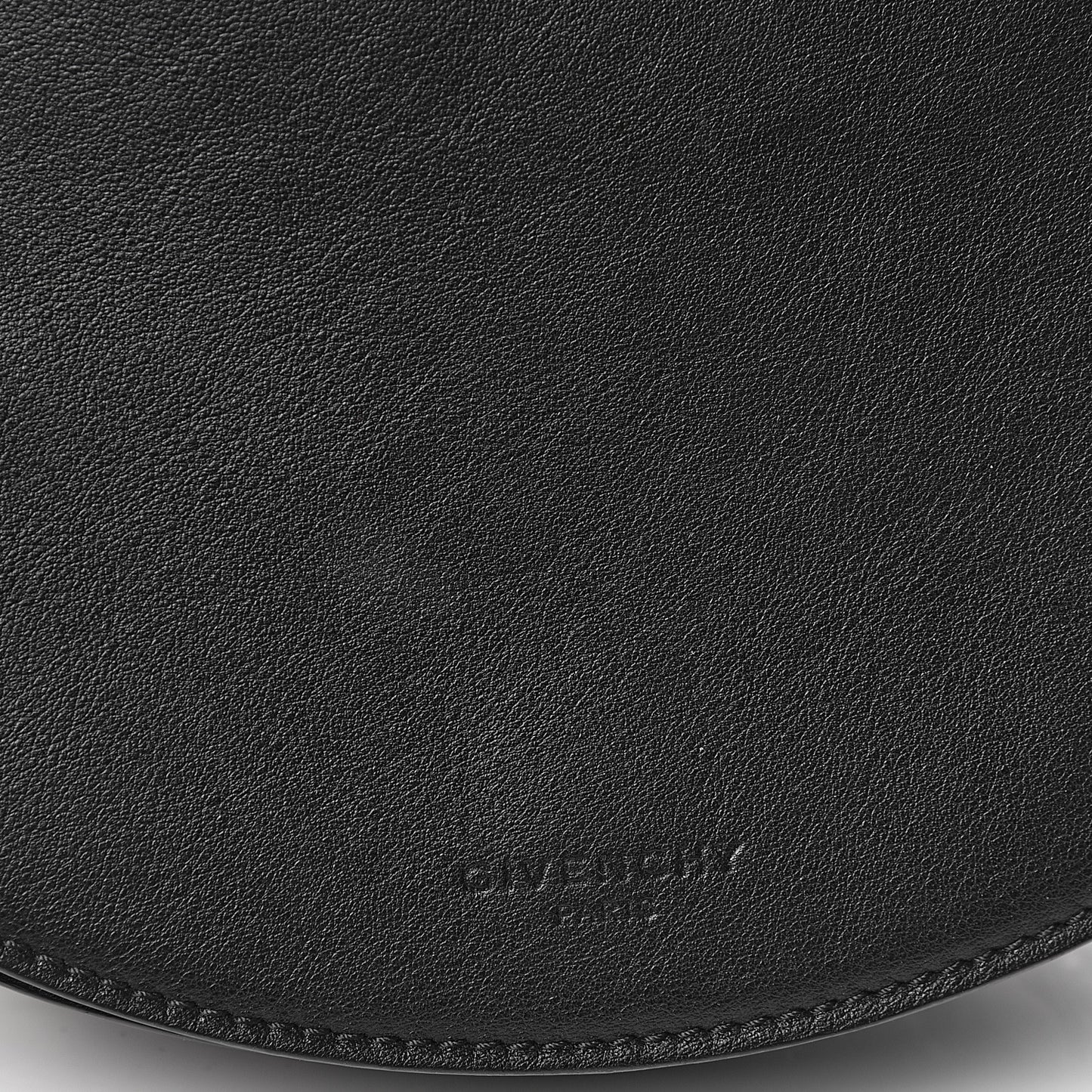 Calfskin Mini Infinity Saddle Bag Black