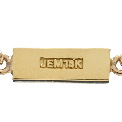 Jennifer Meyer 18K Yellow Gold Turquoise Inlay Bar Bracelet 3 of 3