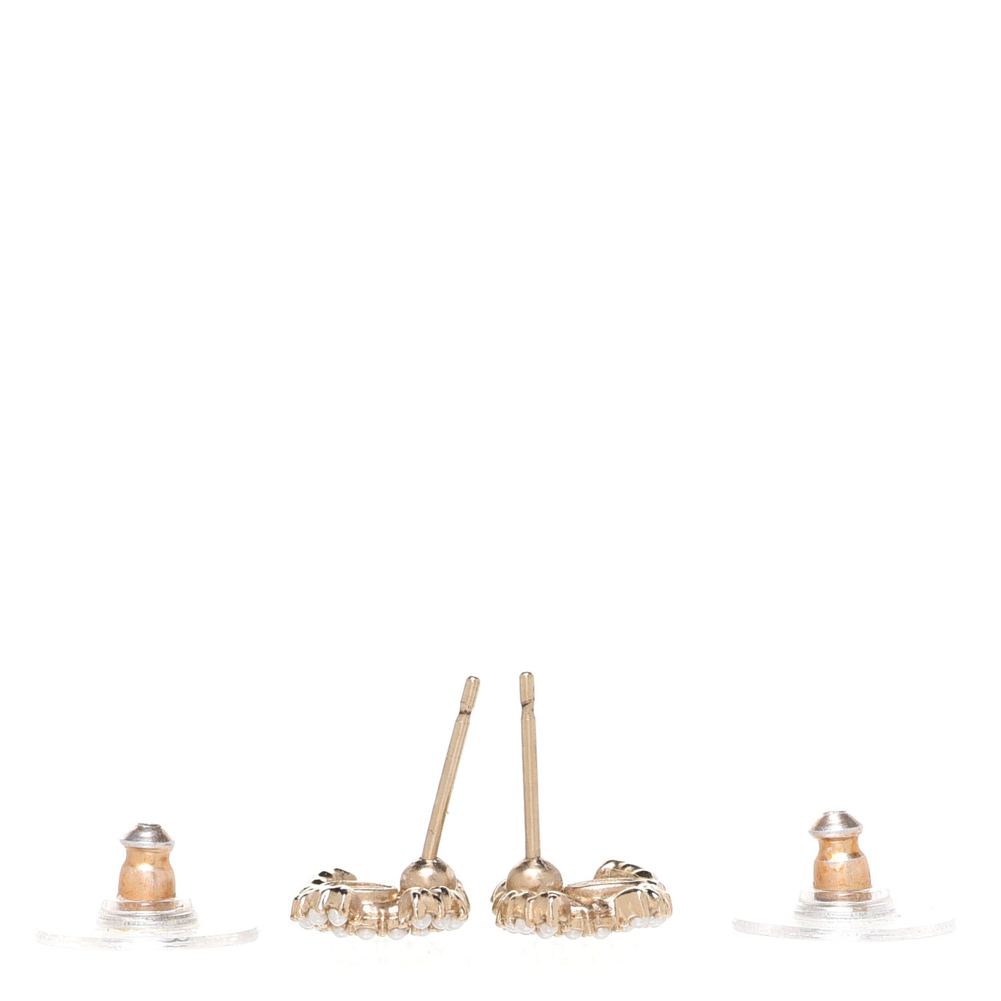 Pearl CC Earrings Gold