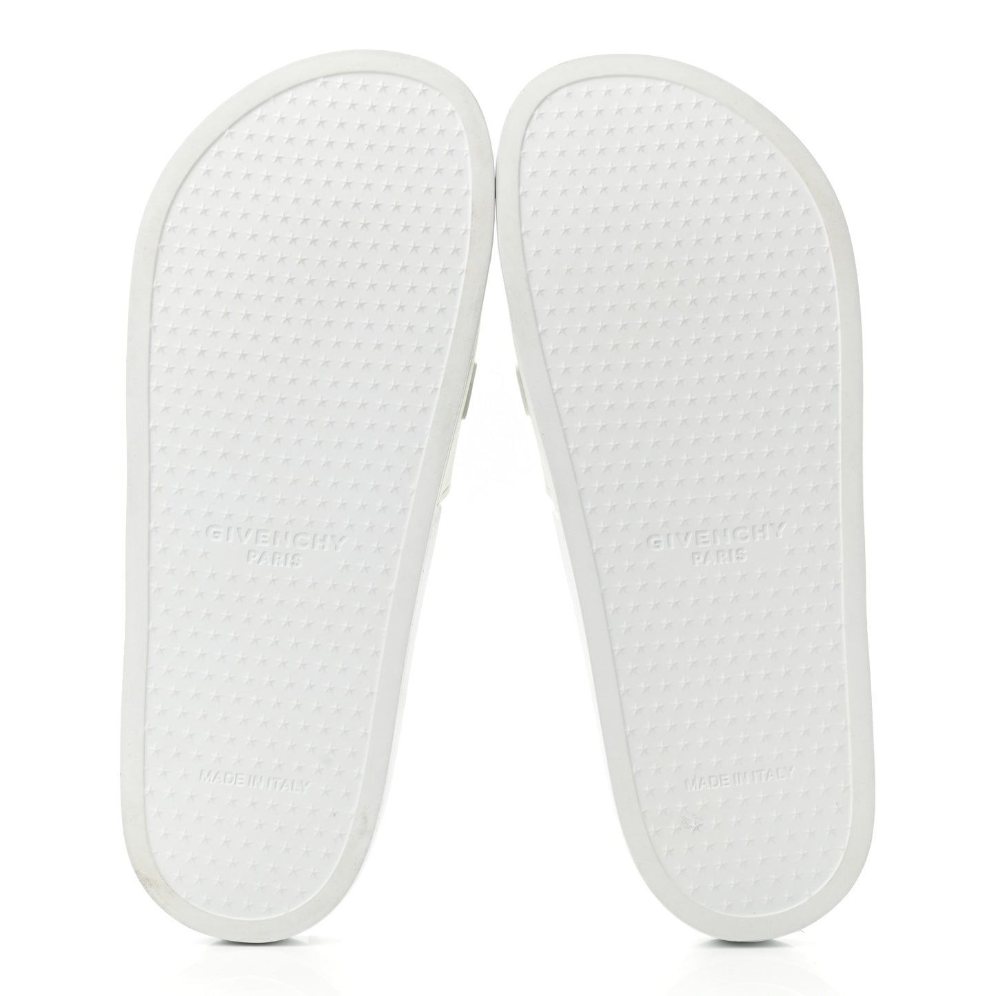 Rubber Logo Pool Slide Sandals 9 White