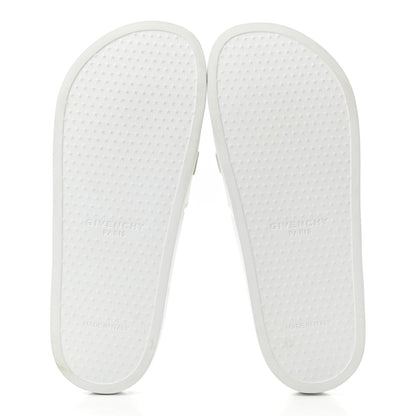 Givenchy Rubber Logo Pool Slide Sandals 9 White 9 of 14