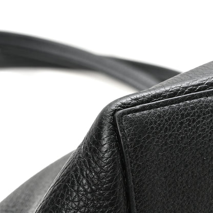 The Row Grained Calfskin Park Tote Three Black 10 of 11