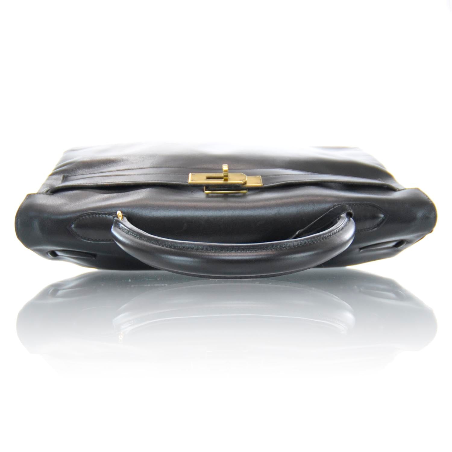 Hermes Box Kelly 35 Black 4 of 10