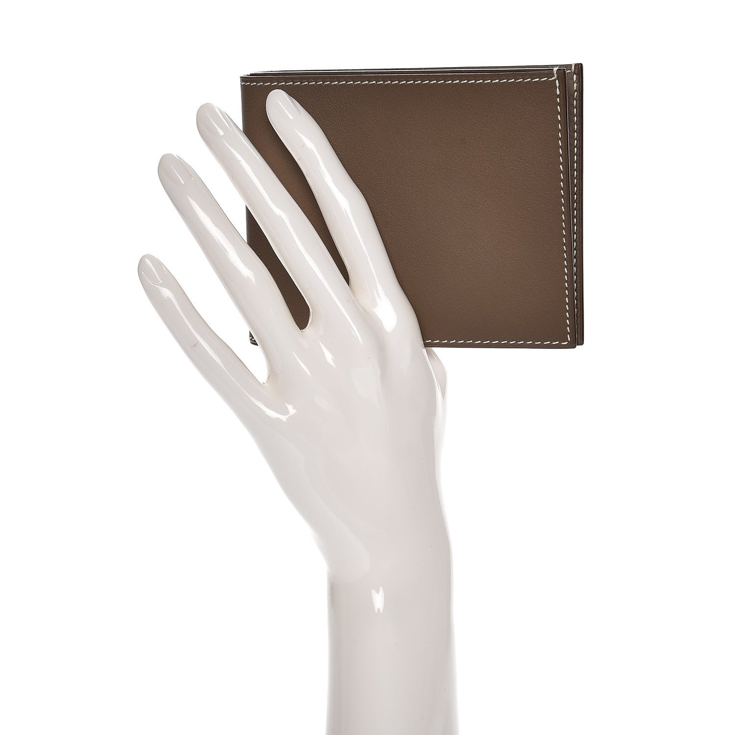 Swift Silk Printed Citizen Twill Compact Wallet Etoupe Bleu Thalassa