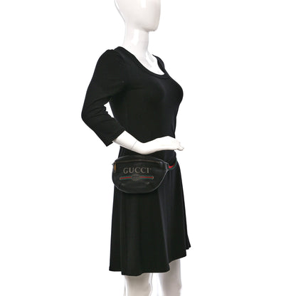Gucci Grained Calfskin Small Logo Belt Bag Black 2 of 9
