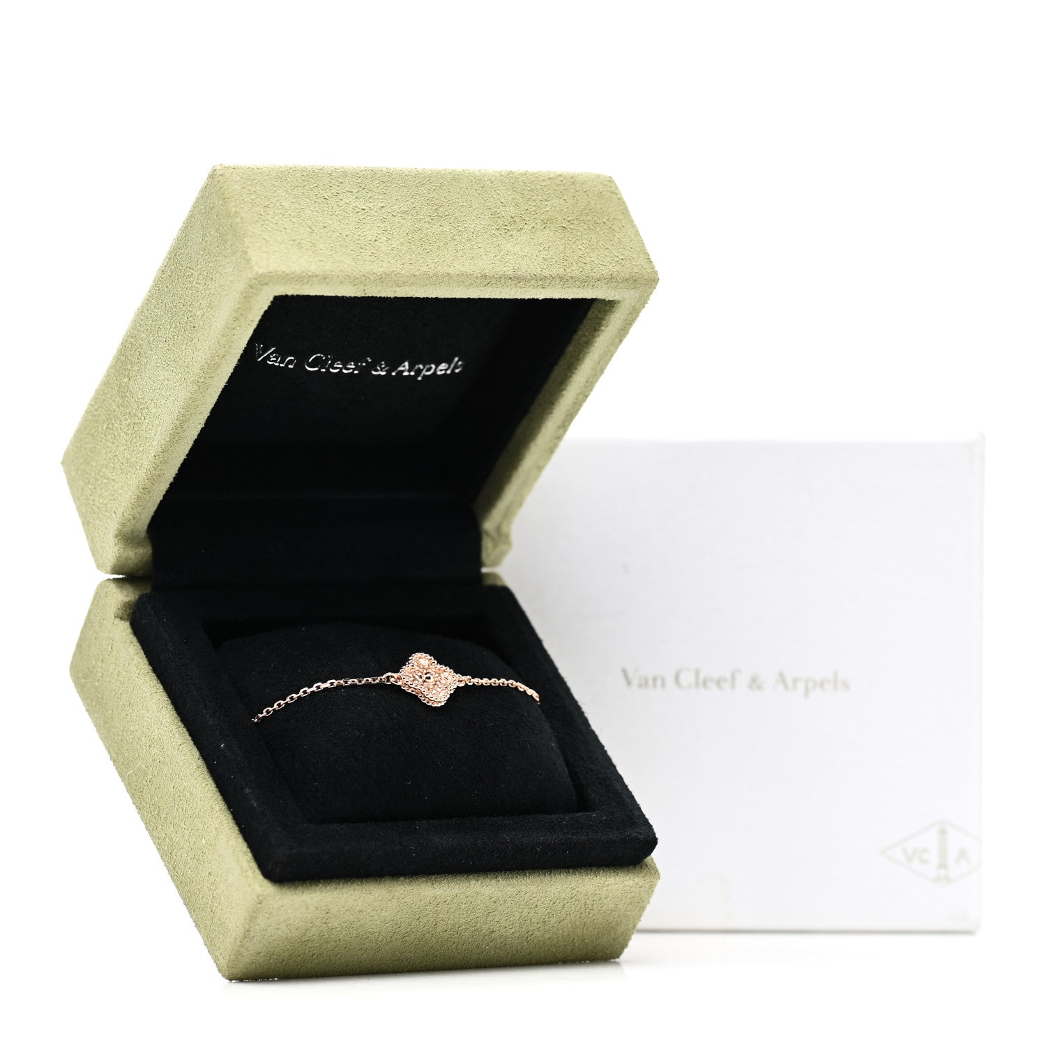 Van Cleef & Arpels 18K Rose Gold Sweet Alhambra Bracelet 6 of 6