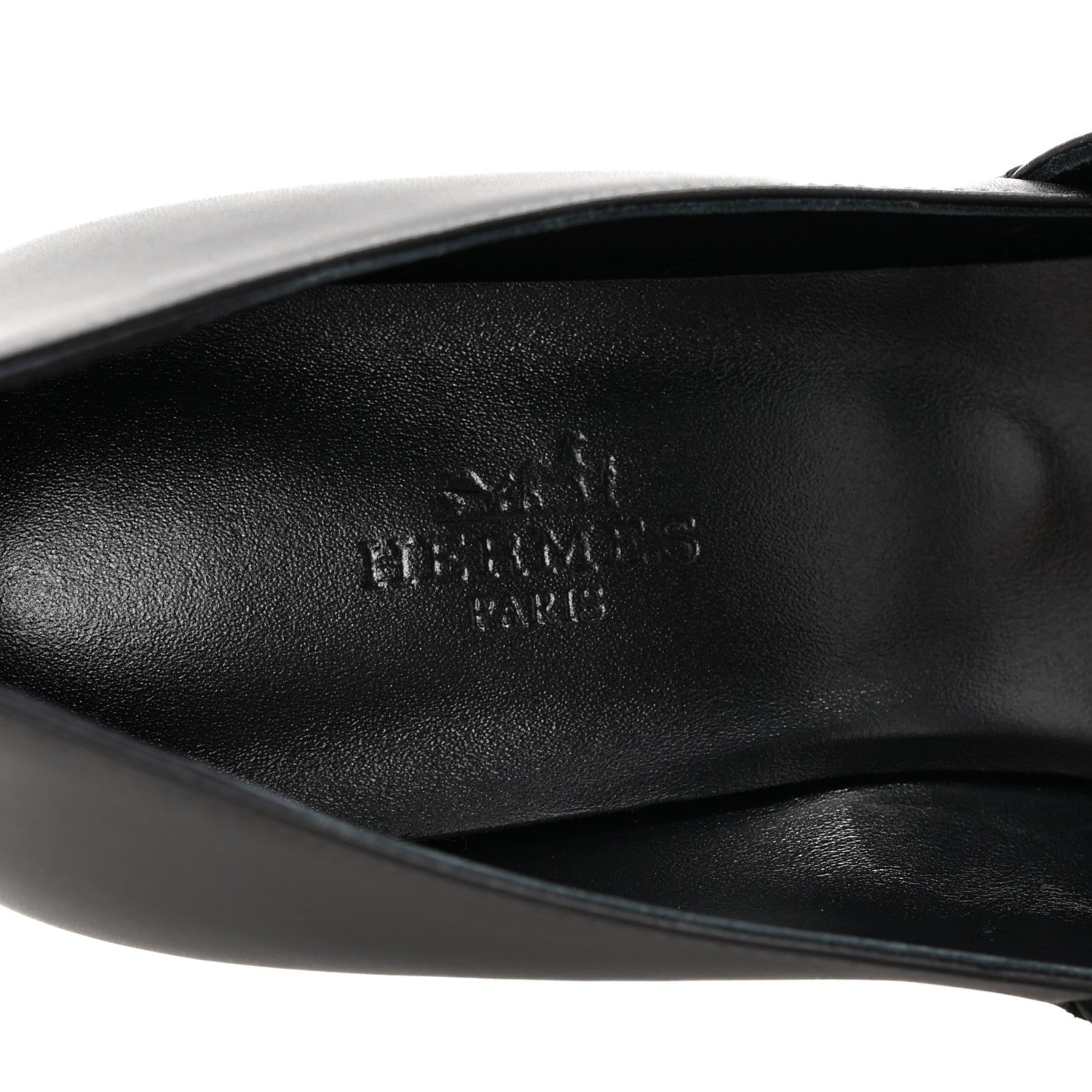 Hermes Calfskin Kiara 40 Pumps 36.5 Black 8 of 10