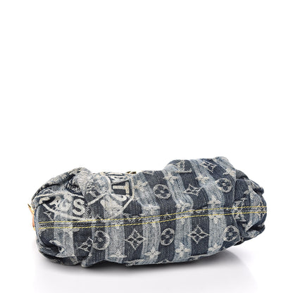 Louis Vuitton Monogram Denim Mini Pleaty Blue 4 of 11