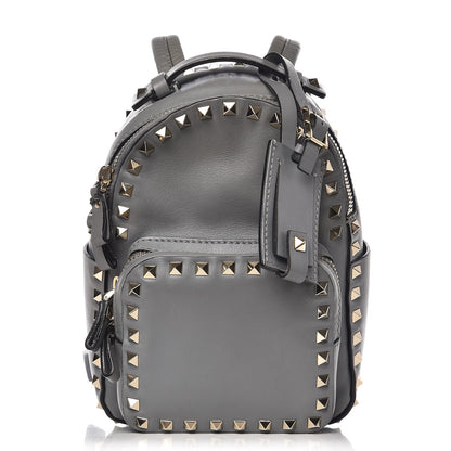 Valentino Garavani Calfskin Mini Rockstud Backpack Grey 1 of 12