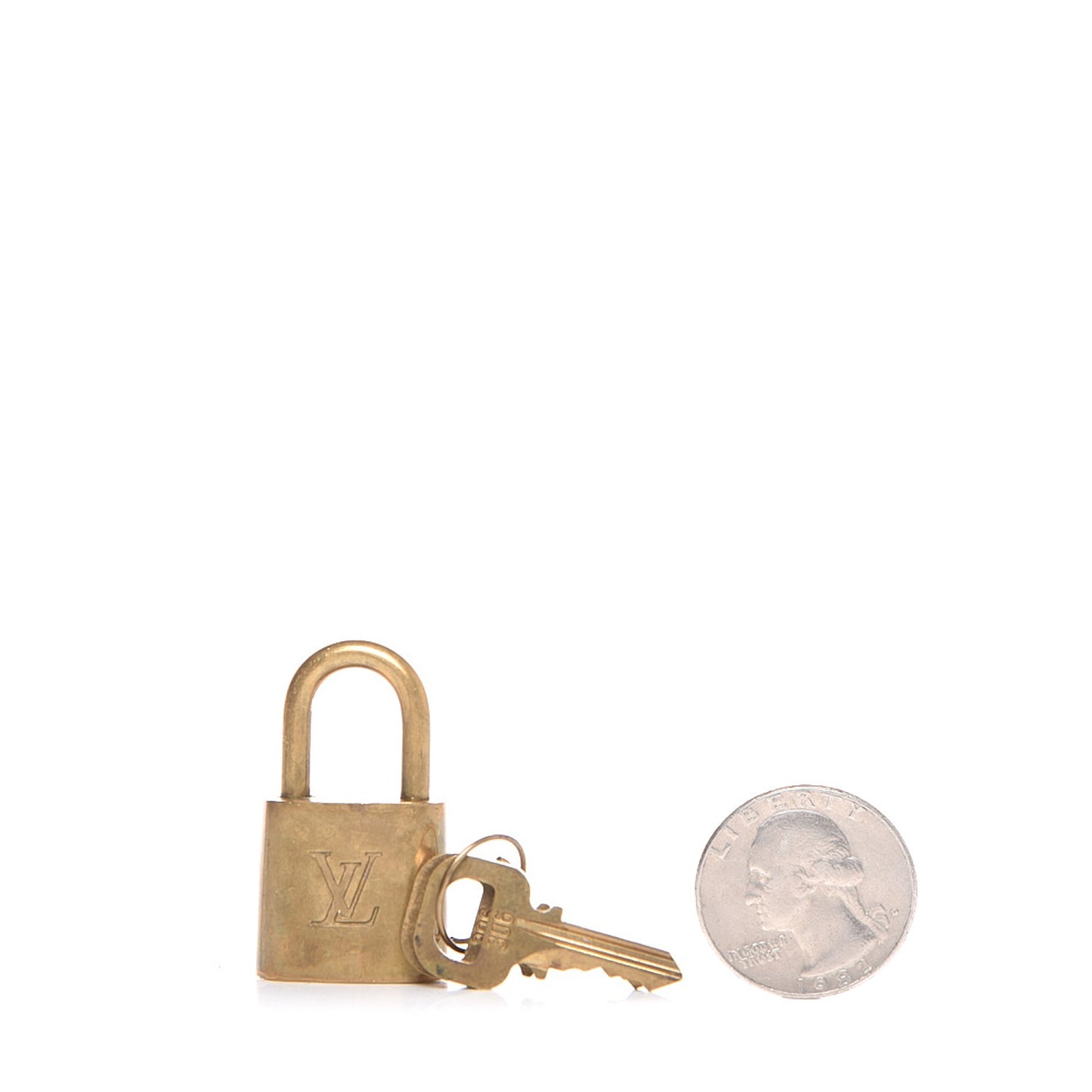Brass Lock and 2 Keys Set #306
