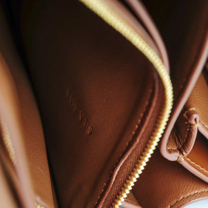 Celine Smooth Calfskin Medium Classic Box Flap Bag Camel 8 of 9