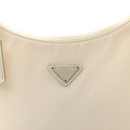 Prada Tessuto Nylon Mini Re-Edition 2000 Bag White 8 of 11