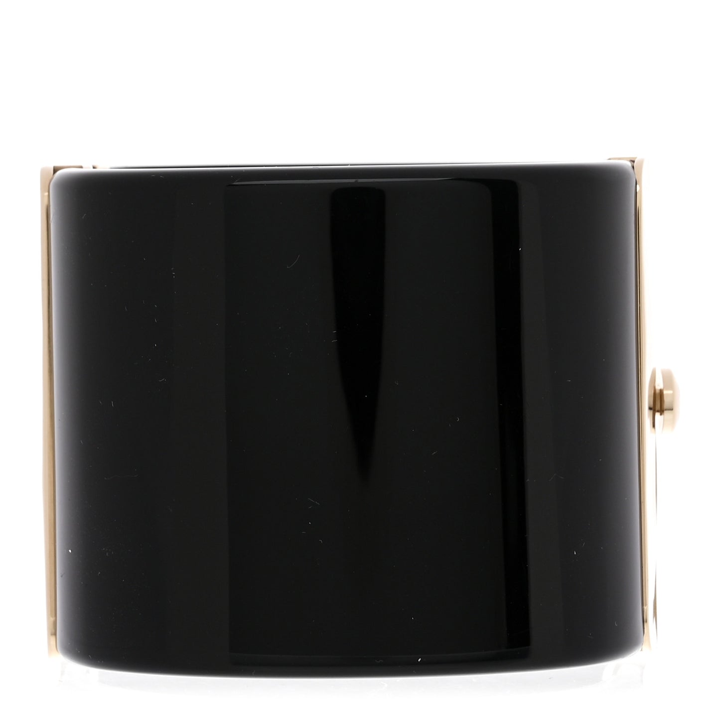 Resin Crystal Pearl CC Cuff Black