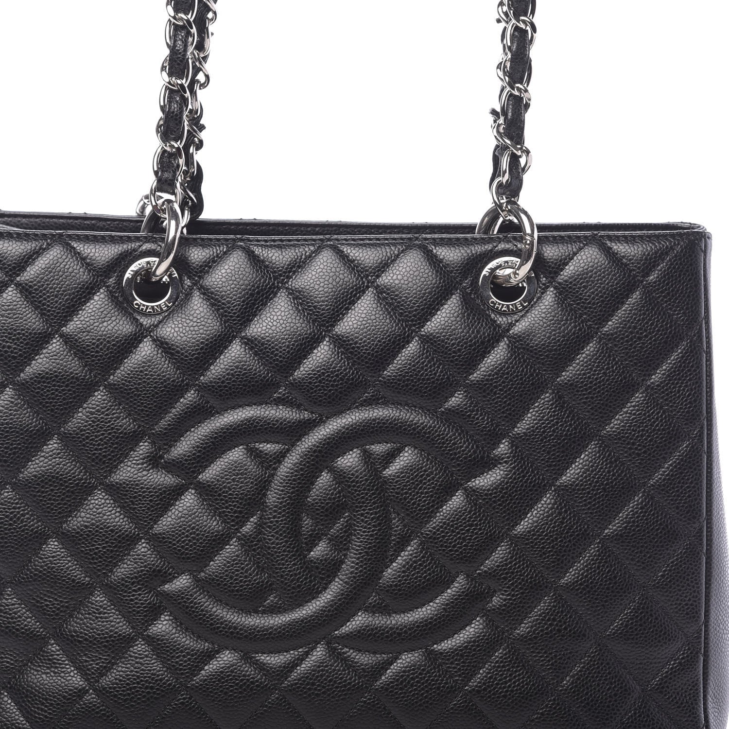 Chanel Caviar Quilted Grand Shopping Tote GST Black 10 of 10