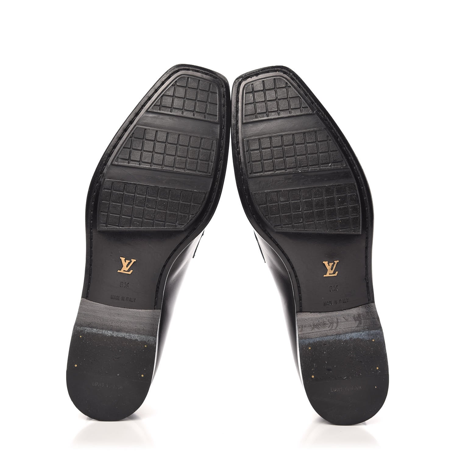 Louis Vuitton Calfskin Mens Loafers 8.5 Black 5 of 9