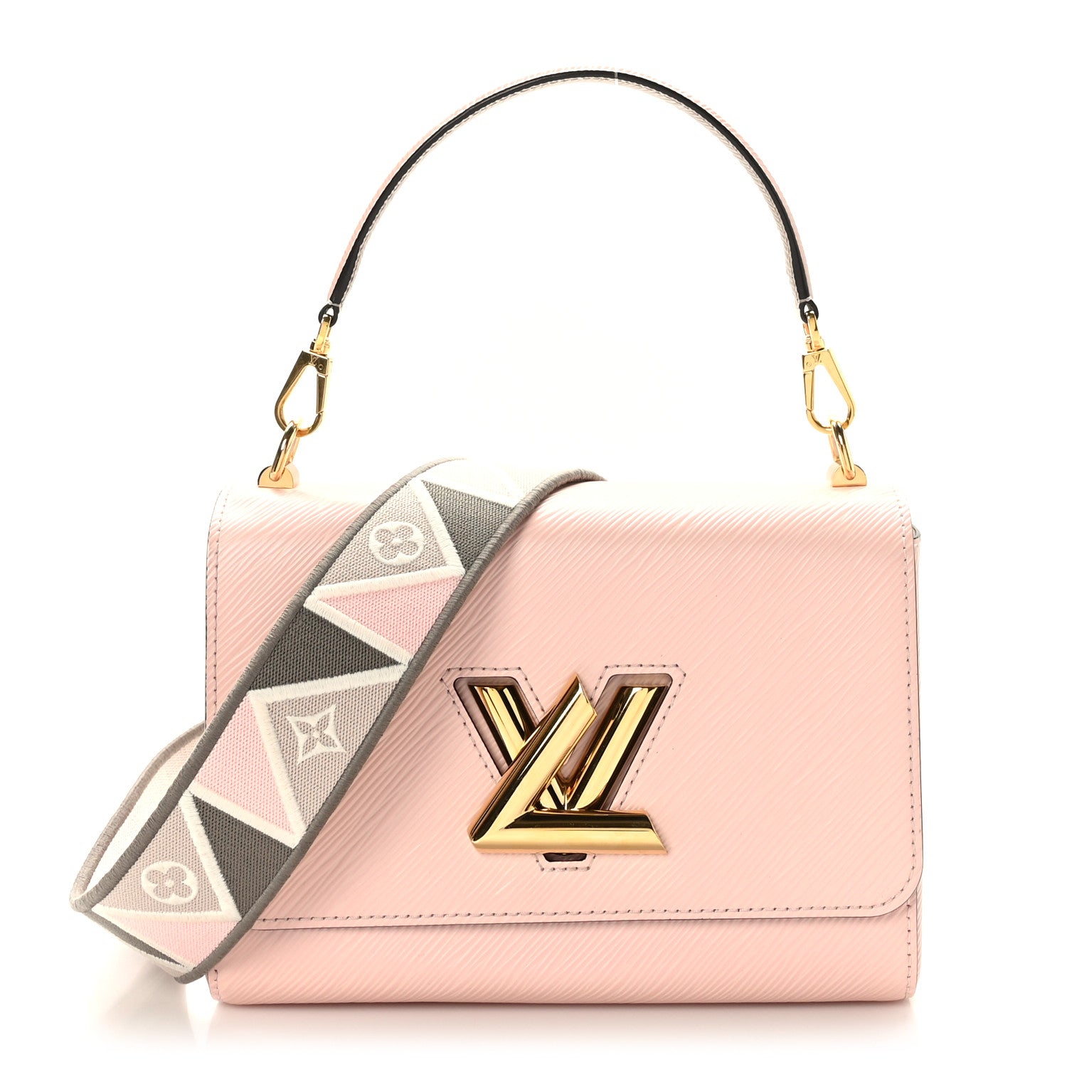 Louis Vuitton Epi Twist Shoulder Bag MM Rose Jasmine 1 of 8
