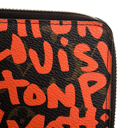 Louis Vuitton Monogram Graffiti Zippy Wallet Orange 11 of 12
