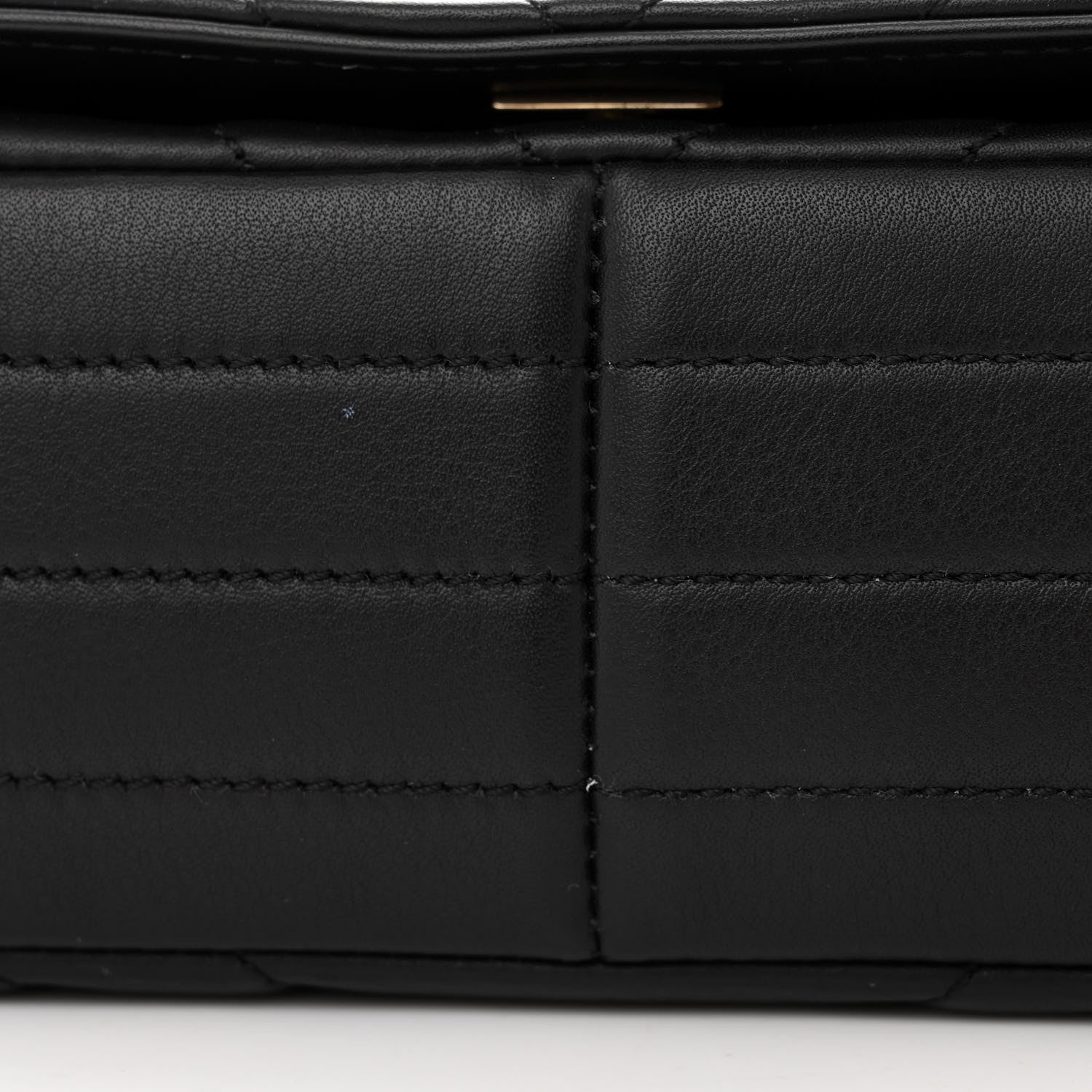 Chanel Calfskin Chevron Quilted Medium Statement Flap Black 12 of 13