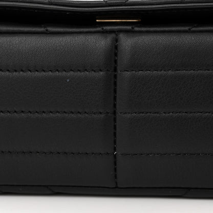 Chanel Calfskin Chevron Quilted Medium Statement Flap Black 12 of 13