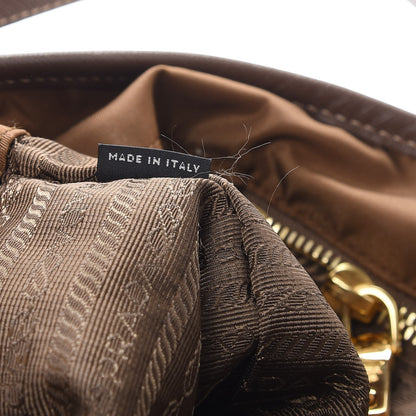 Prada Tessuto Nylon Saffiano Tote Corinto 7 of 12