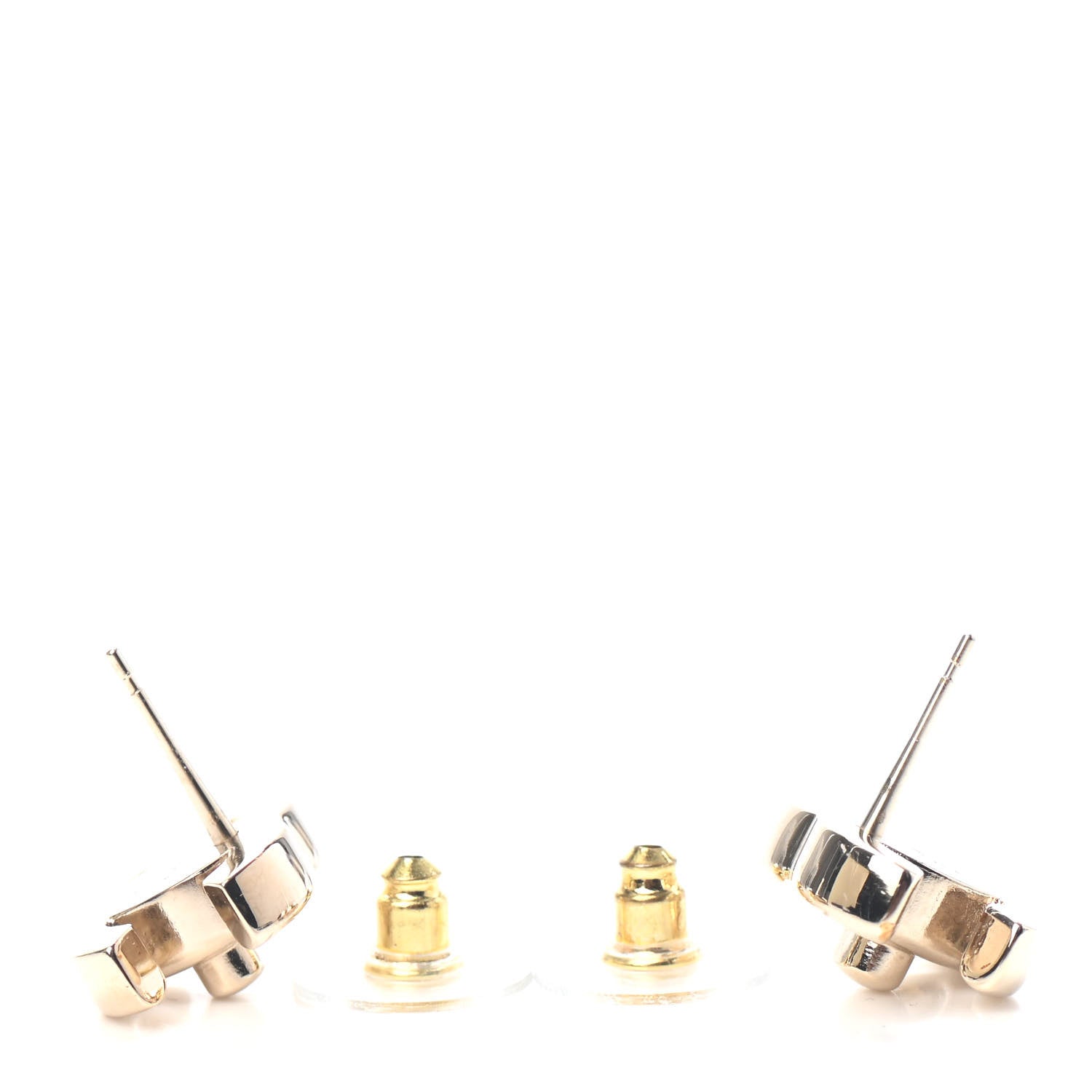 Chanel Metal CC Turnlock Earrings Gold 3 of 4