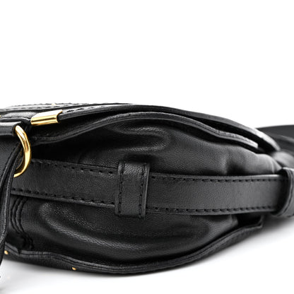 Chloe Calfskin Studded Mini Marcie Crossbody Bag Black 9 of 11