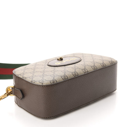 Gucci GG Supreme Monogram Web Neo Vintage Shoulder Bag Beige New Acero Crop 4 of 10