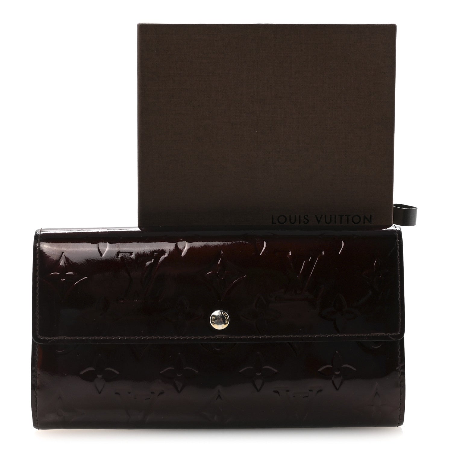 Louis Vuitton Vernis Sarah Wallet Rouge Fauviste 7 of 7