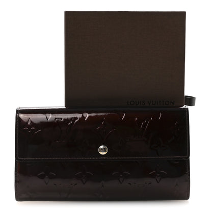 Louis Vuitton Vernis Sarah Wallet Rouge Fauviste 7 of 7