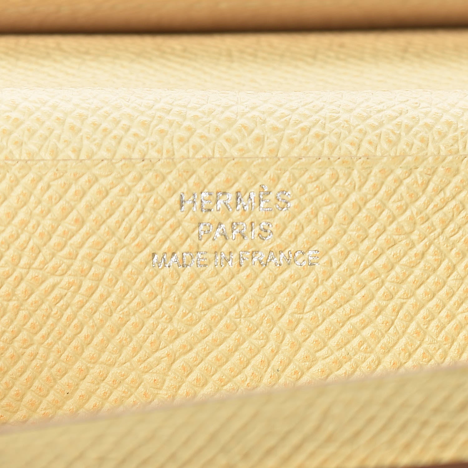 Hermes Epsom Bearn Gusset Wallet Jaune Poussin 6 of 7
