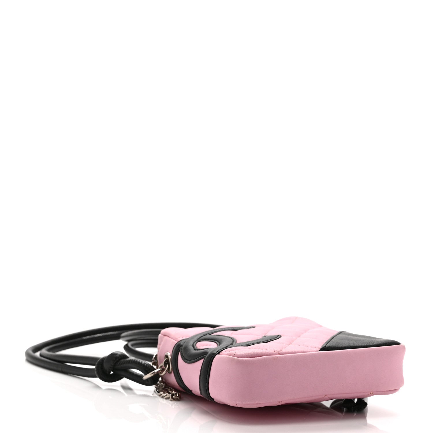 Chanel Calfskin Quilted Small Cambon Messenger Pink Black 4 of 10