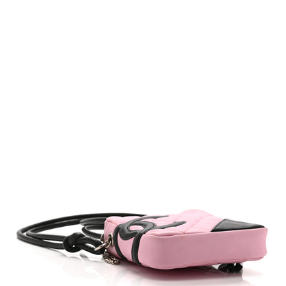 Chanel Calfskin Quilted Small Cambon Messenger Pink Black 4 of 10