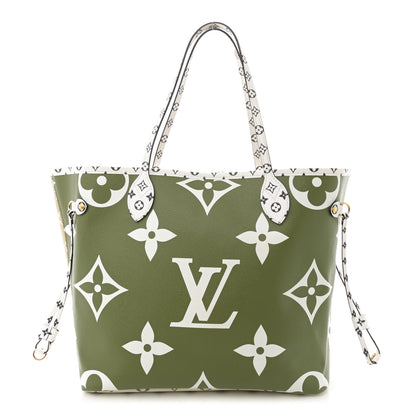 Louis Vuitton Monogram Giant Neverfull MM Kaki 1 of 9