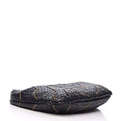 Bottega Veneta Nappa Intrecciato Medium Veneta Chain Hobo Black 4 of 12