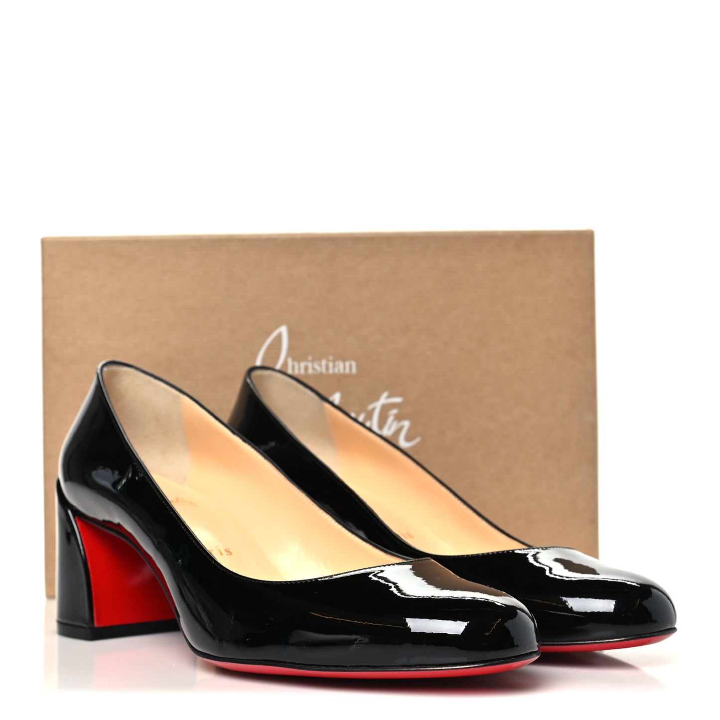 Patent Calfskin Miss Sab 55 Pumps 38 Black