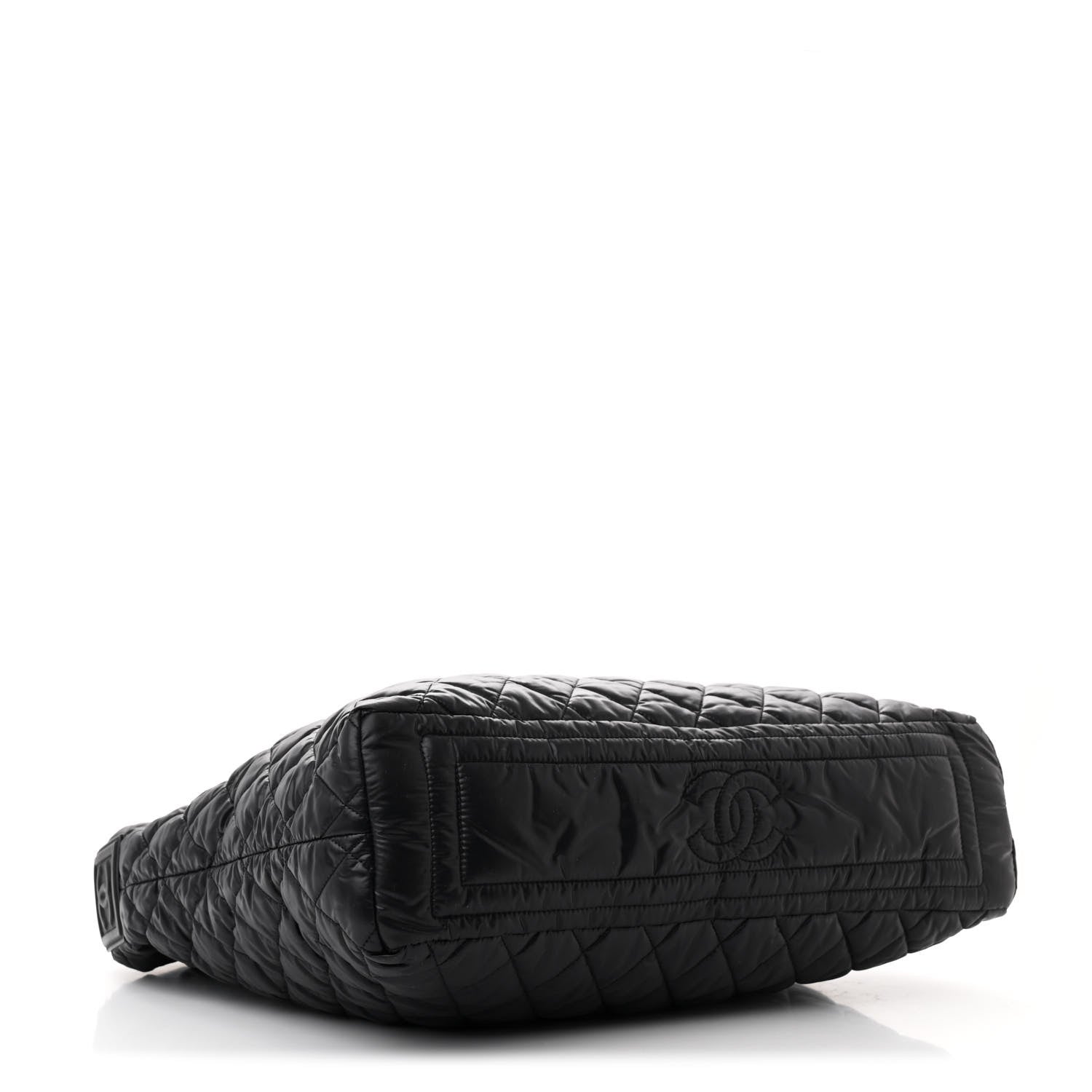 Chanel Nylon Quilted Coco Cocoon Hobo Black 4 of 11
