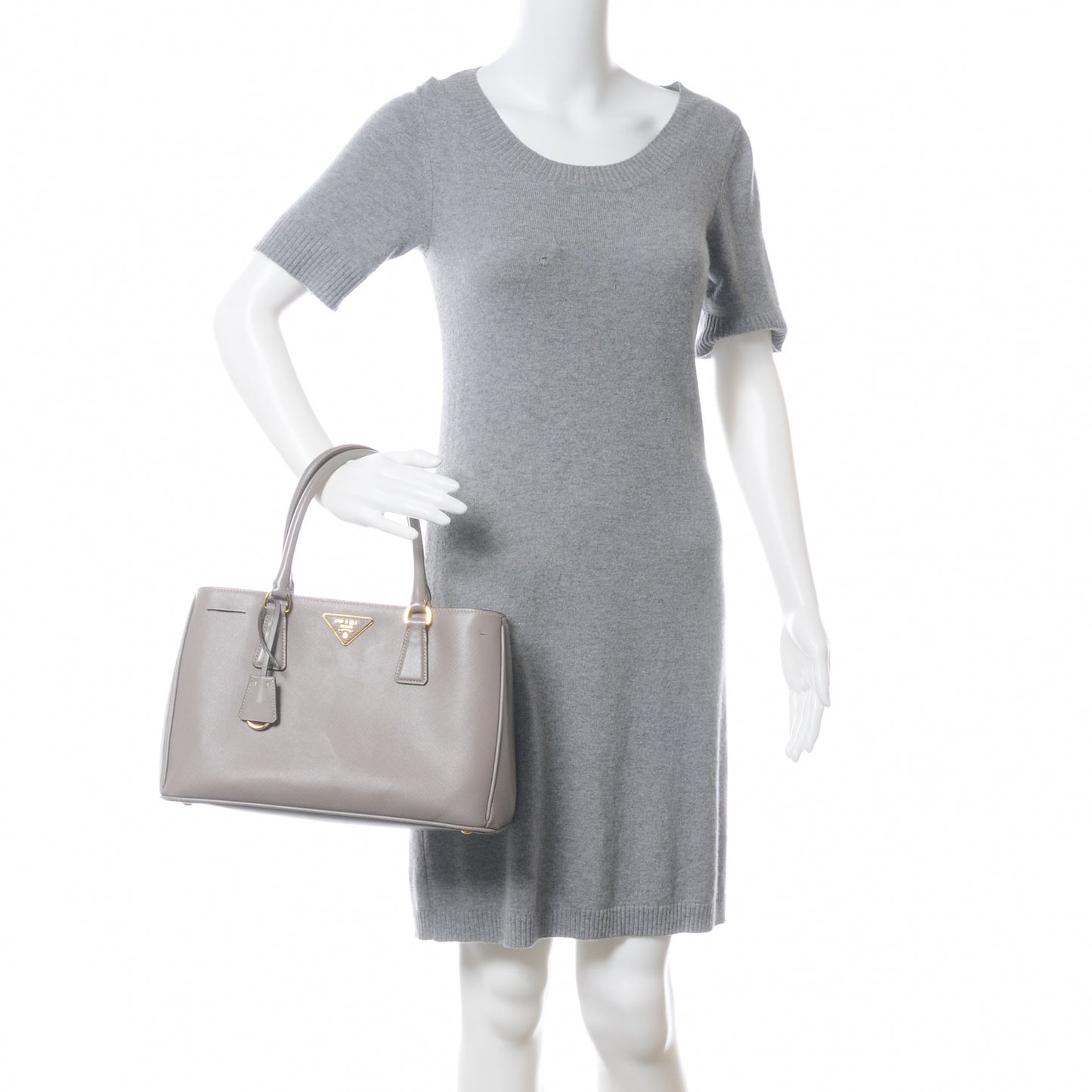 Saffiano Lux Medium Tote Argilla