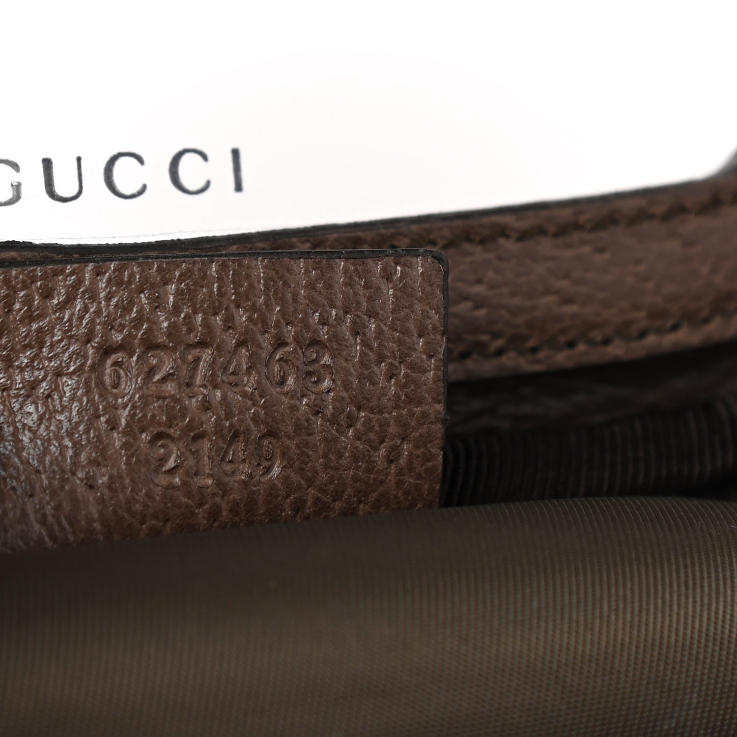 Gucci GG Supreme Monogram Textured Calfskin Web Ophidia Vanity Cosmetic Case Beige Ebony New Acero 7 of 9