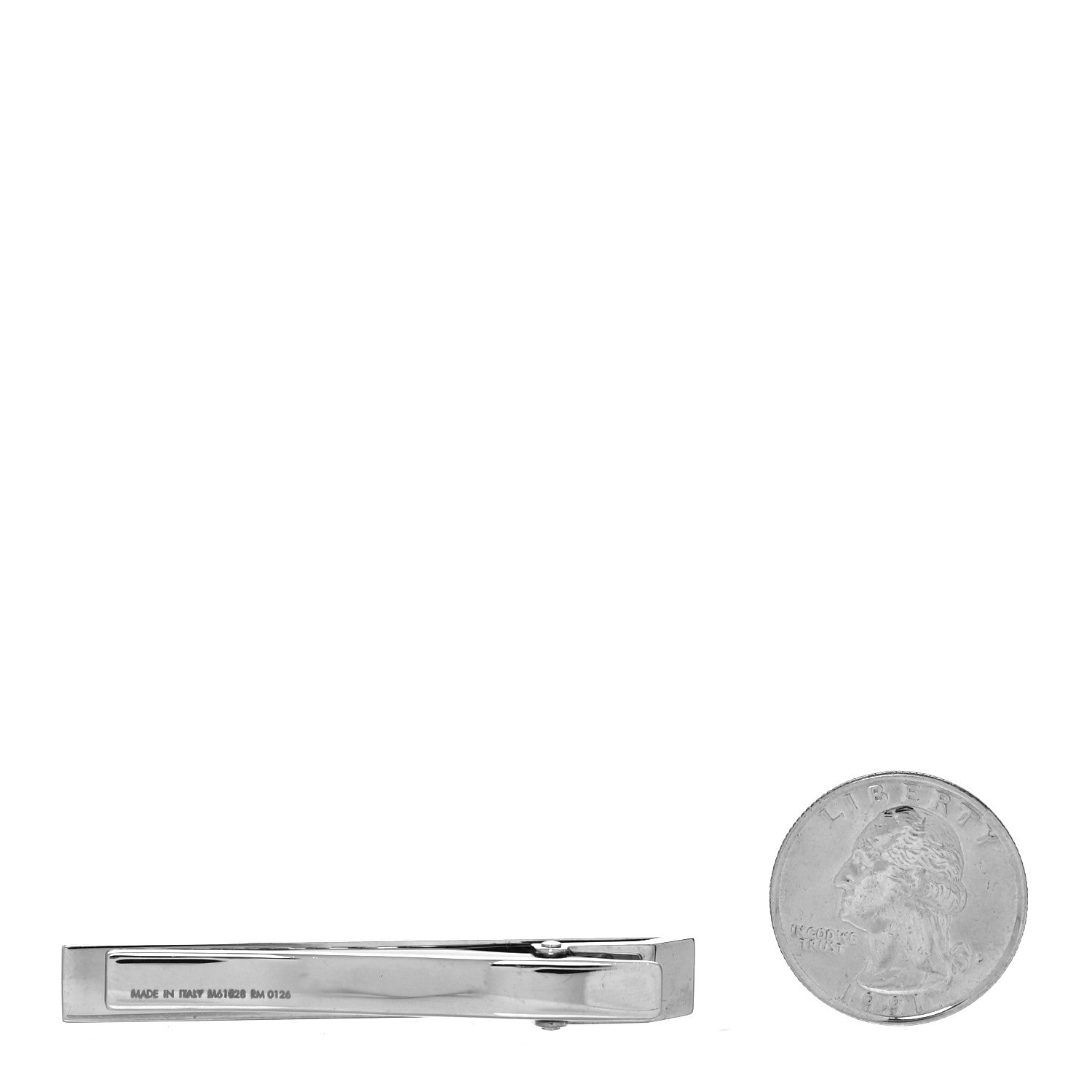 Louis Vuitton Damier Tie Clip Silver 2 of 3