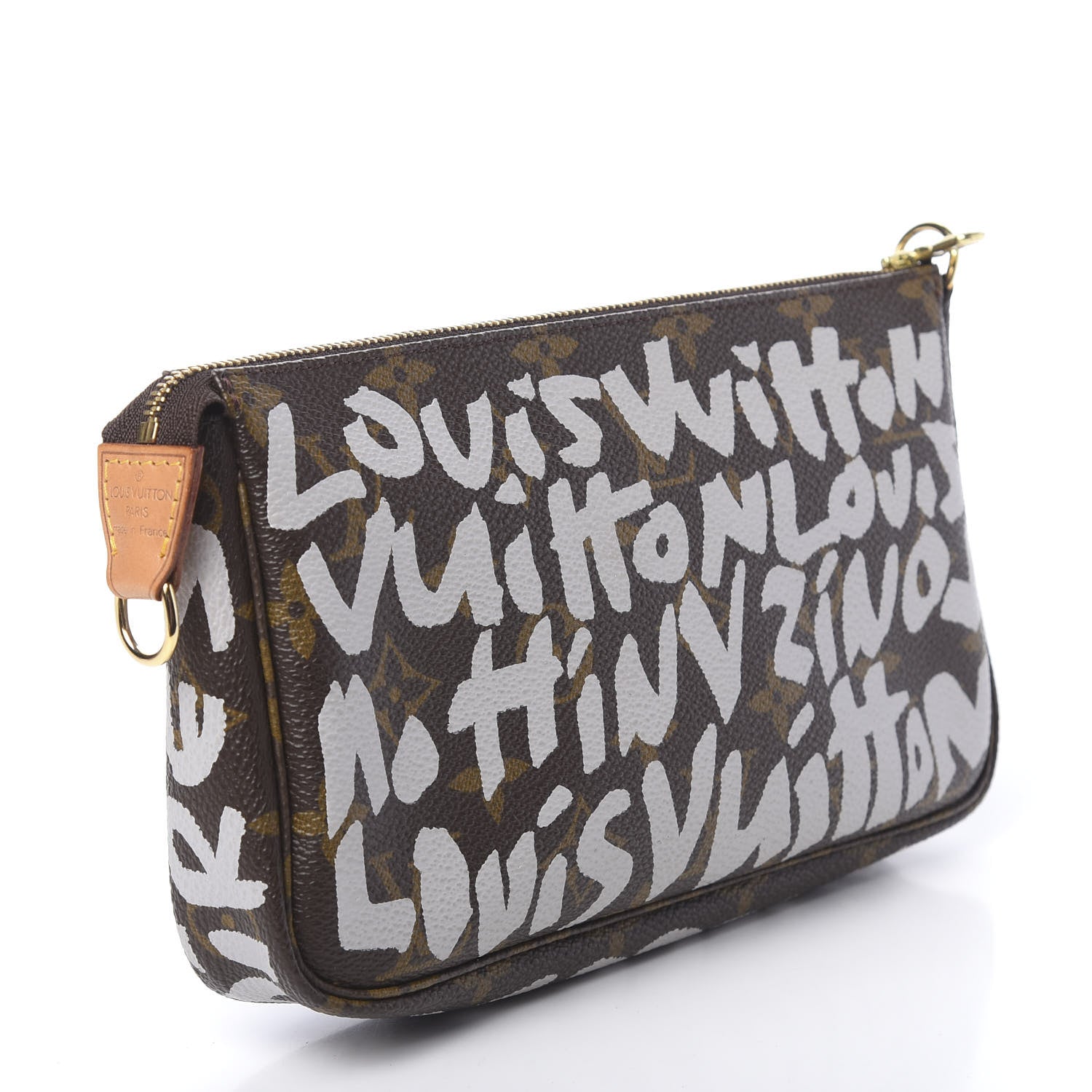 Louis Vuitton Monogram Graffiti Pochette Accessories Silver 3 of 9