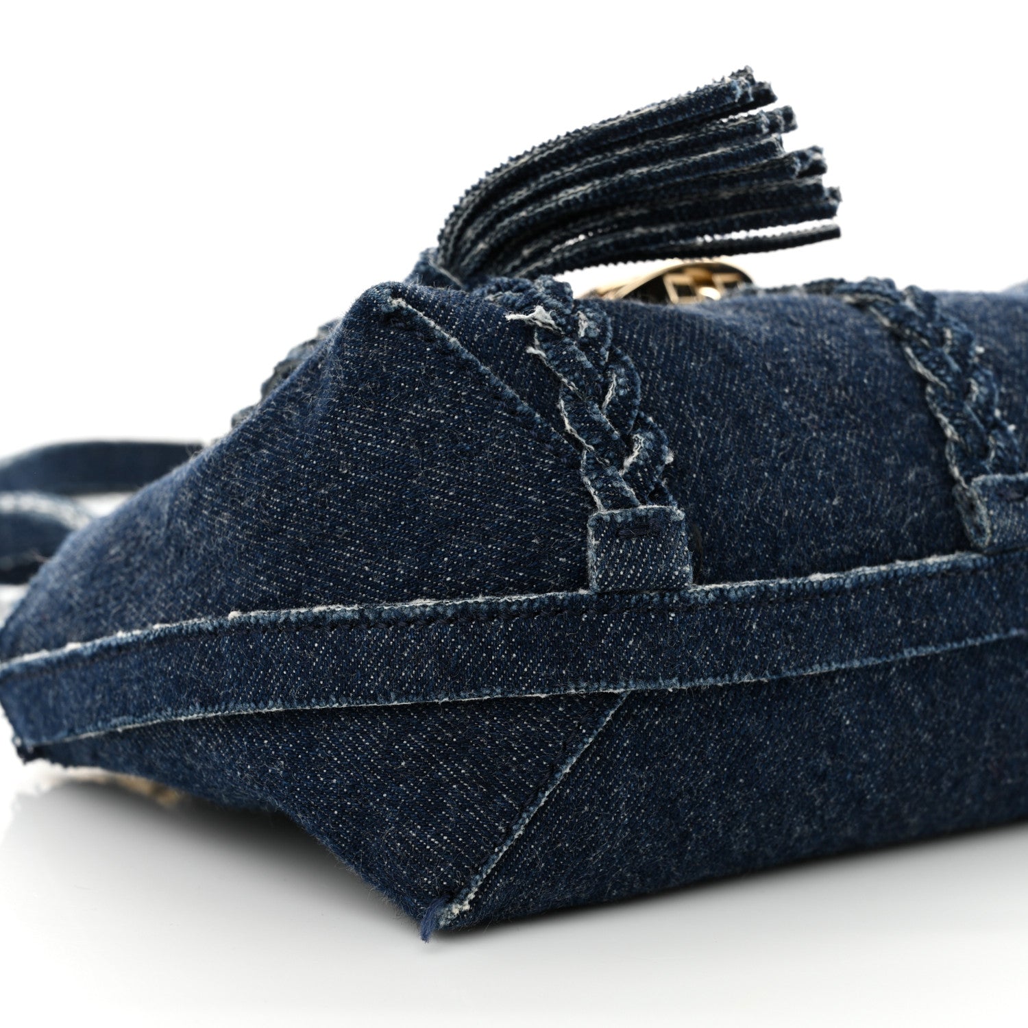 Chloe Denim Mini Penelope Soft Shoulder Bag Blue 9 of 15