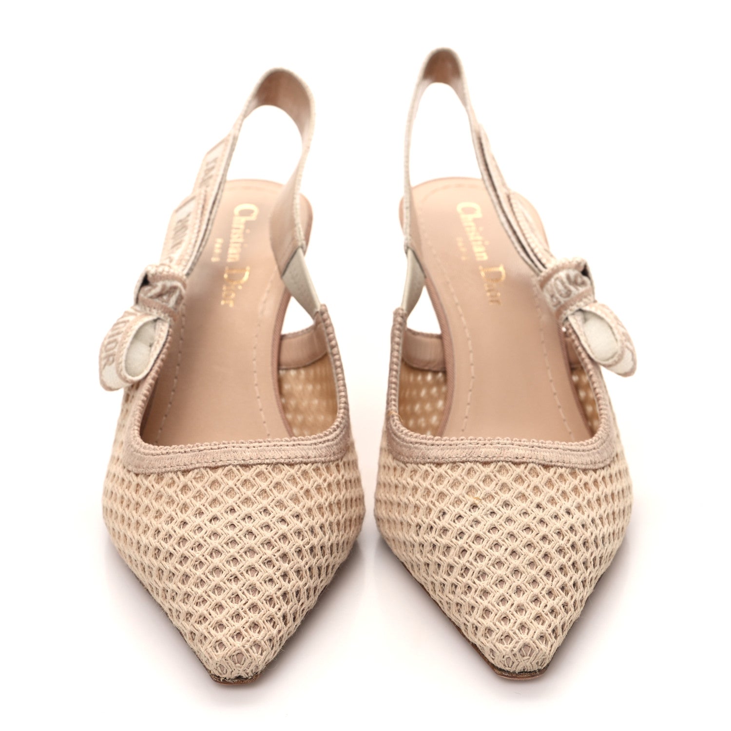 Christian Dior Micro Resille Ribbon J'Adior Slingback 65mm Pumps 39 Nude 2 of 8