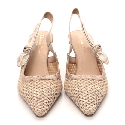 Christian Dior Micro Resille Ribbon J'Adior Slingback 65mm Pumps 39 Nude 2 of 8