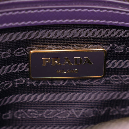 Prada Saffiano Vernice Small Promenade Tote Viola 6 of 12